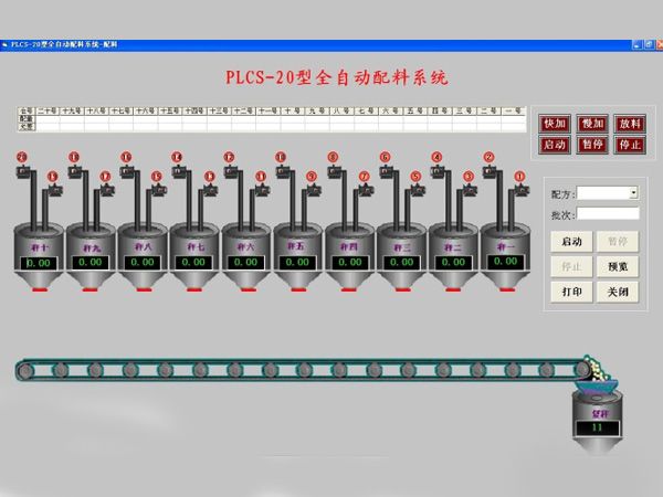 全自動配料稱重管理系統